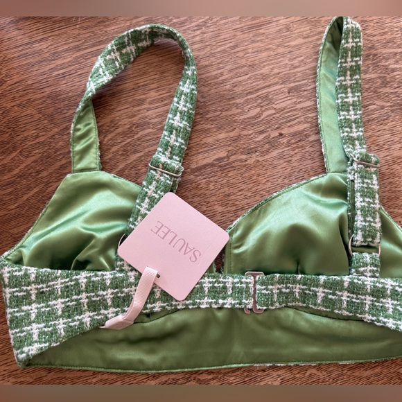 NWT SAU LEE Avery Top in Green Multi - Picture 6 of 7